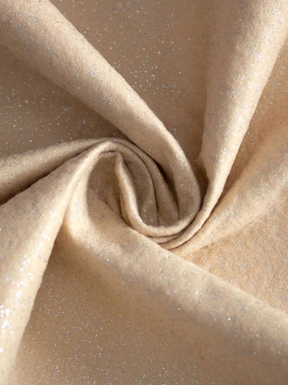 PANNOLENCI FELTRO 1MM GLITTER ARGENTO