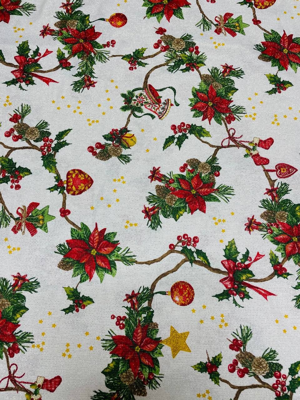 Gobelino Panama Christmas Fondo Bianco
