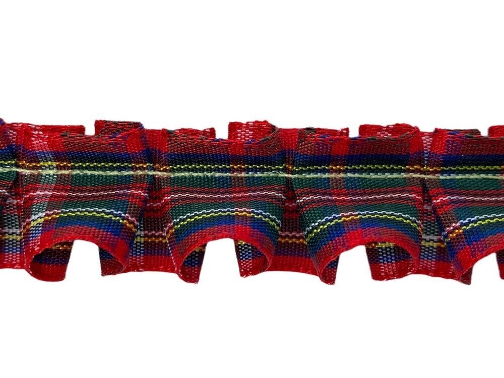 Passamaneria Nastro Plissè Scozzese Tartan 2 CM
