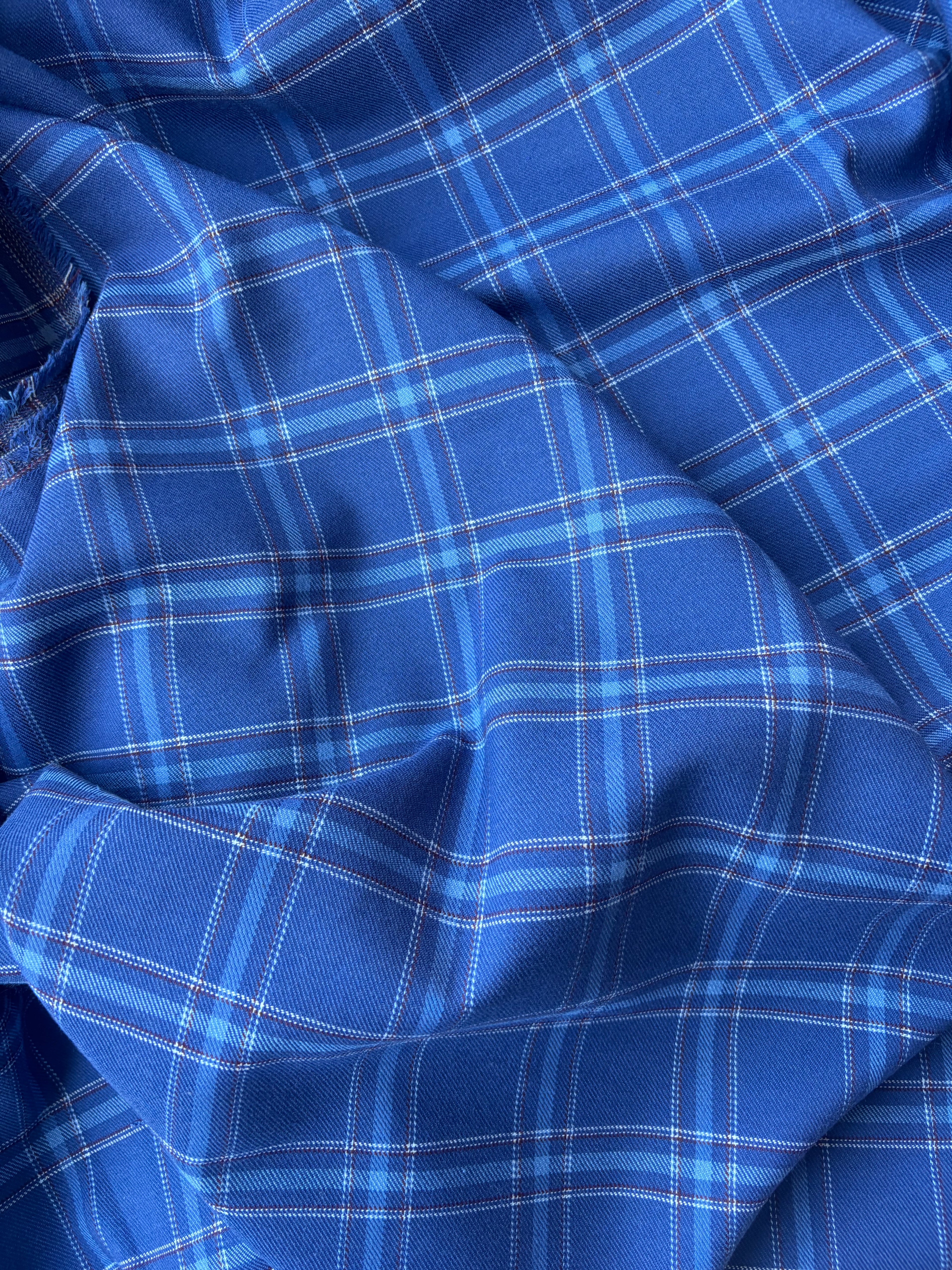 Tartan Scozzese Quadrone Blu Royal