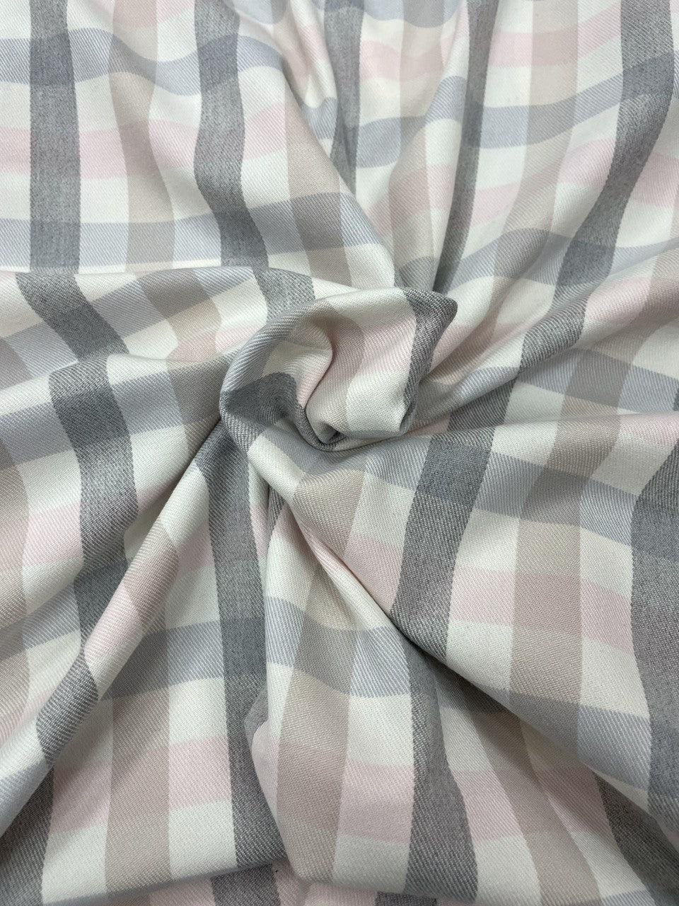 Tartan Scozzese Quadretto Grigio Rosa Edimburgo