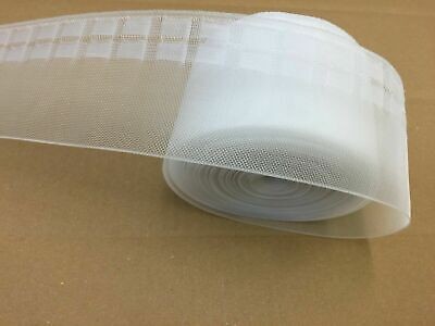 FETTUCCIA TRASPARENTE WAVE PER TENDE A ONDE SENZA CORDE 8 CM