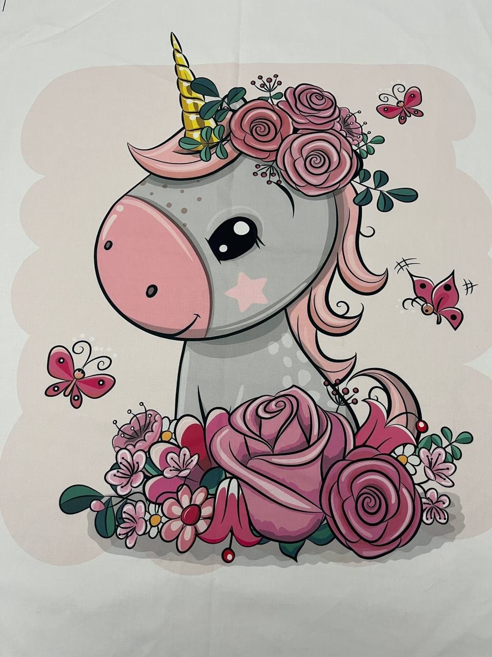 Pack Pannello Unicorna Cotone Copertina + Cuscini