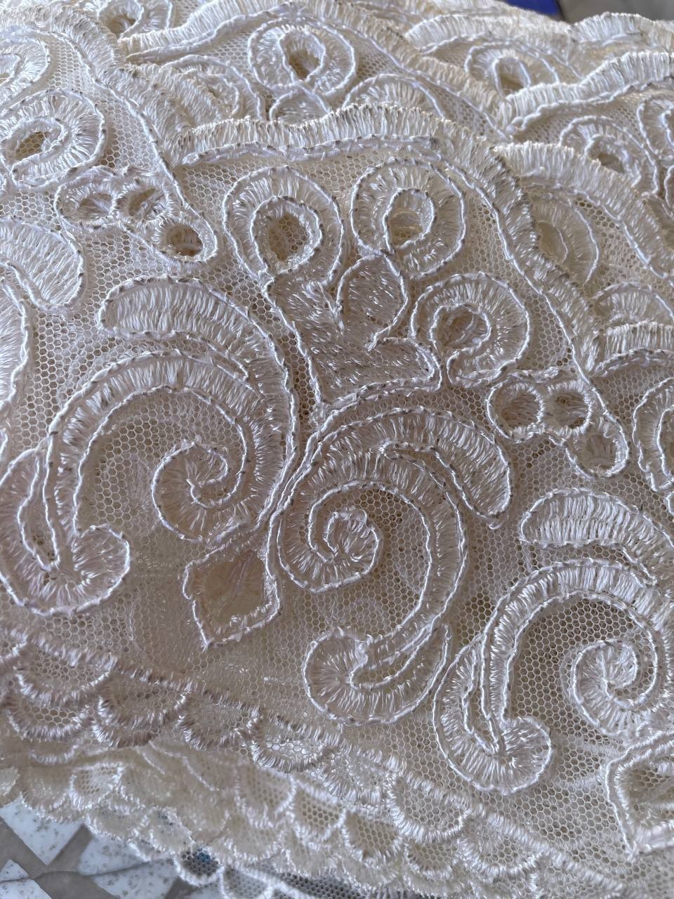 Pizzo Macrame Avorio 12CM