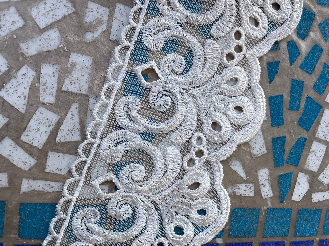 Pizzo Macrame Avorio 12CM