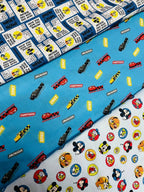 PACK CARTOON BOY DISNEY 3 PZ COTONE 50X70 - WorldTessuti