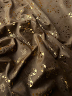 Velluto Oro Scuro Glitter Natalizio Fantasia Natale