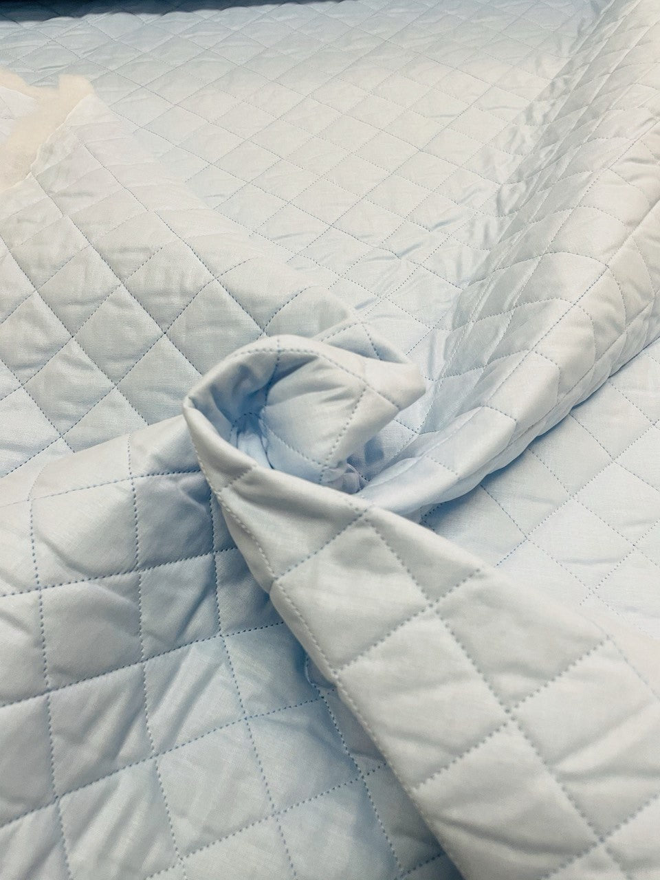 Tessuto Cotone Trapuntato Doubleface Rombi