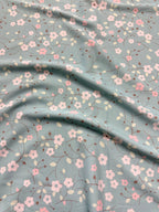 Tessuto Satin Floreale provenzale
