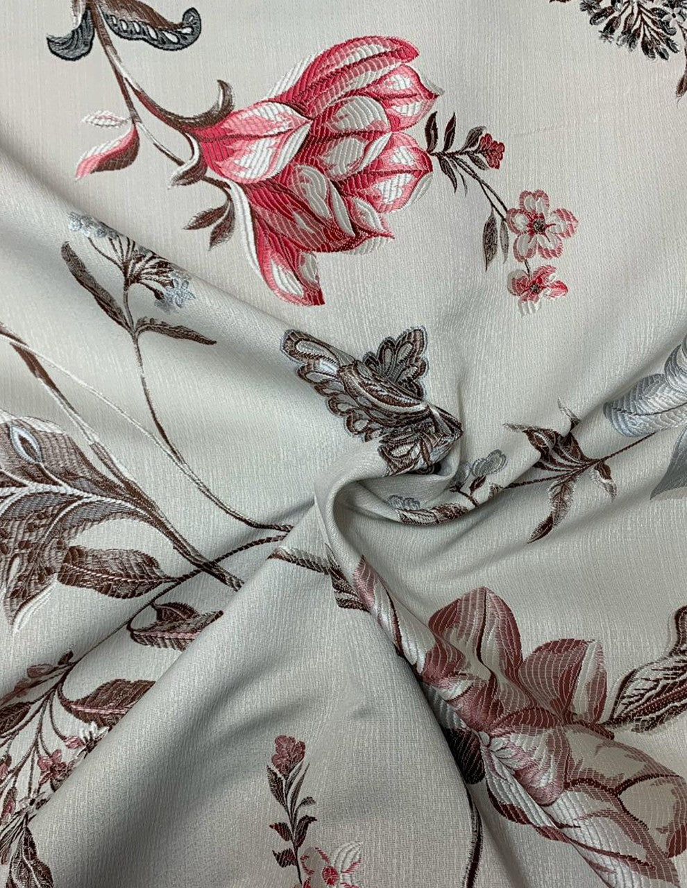 Tappezzeria Damascata Jacquard Poesia Floreale 280H