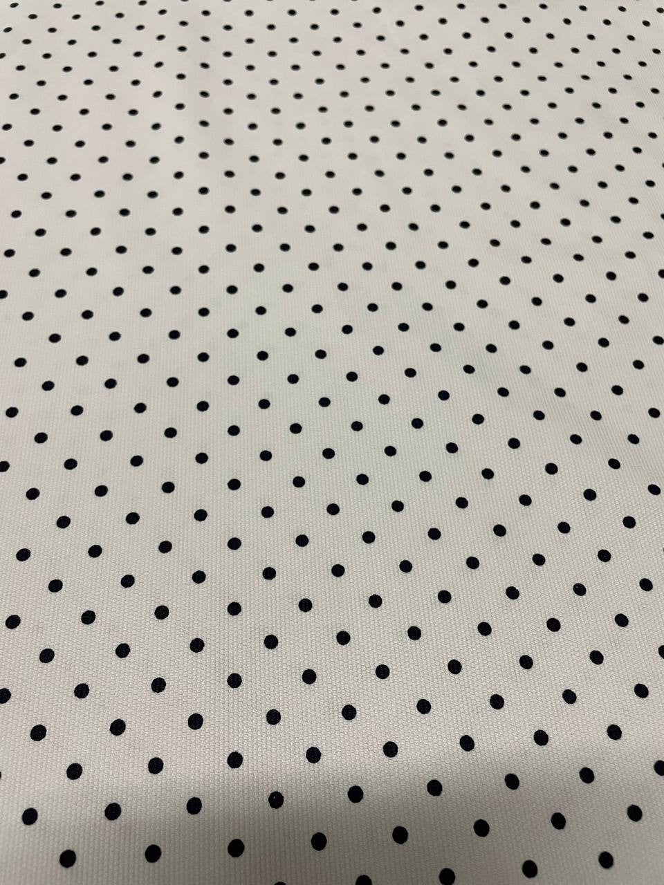 Piquet Pois Bianco Blu Scuro