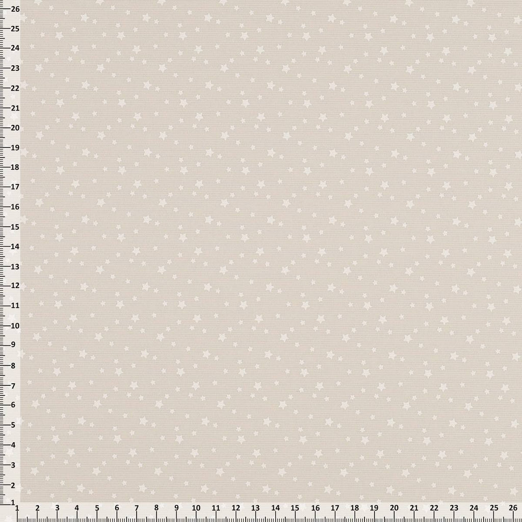 Piquet Cotone Stelle Sparse Rosa Celeste Grigio