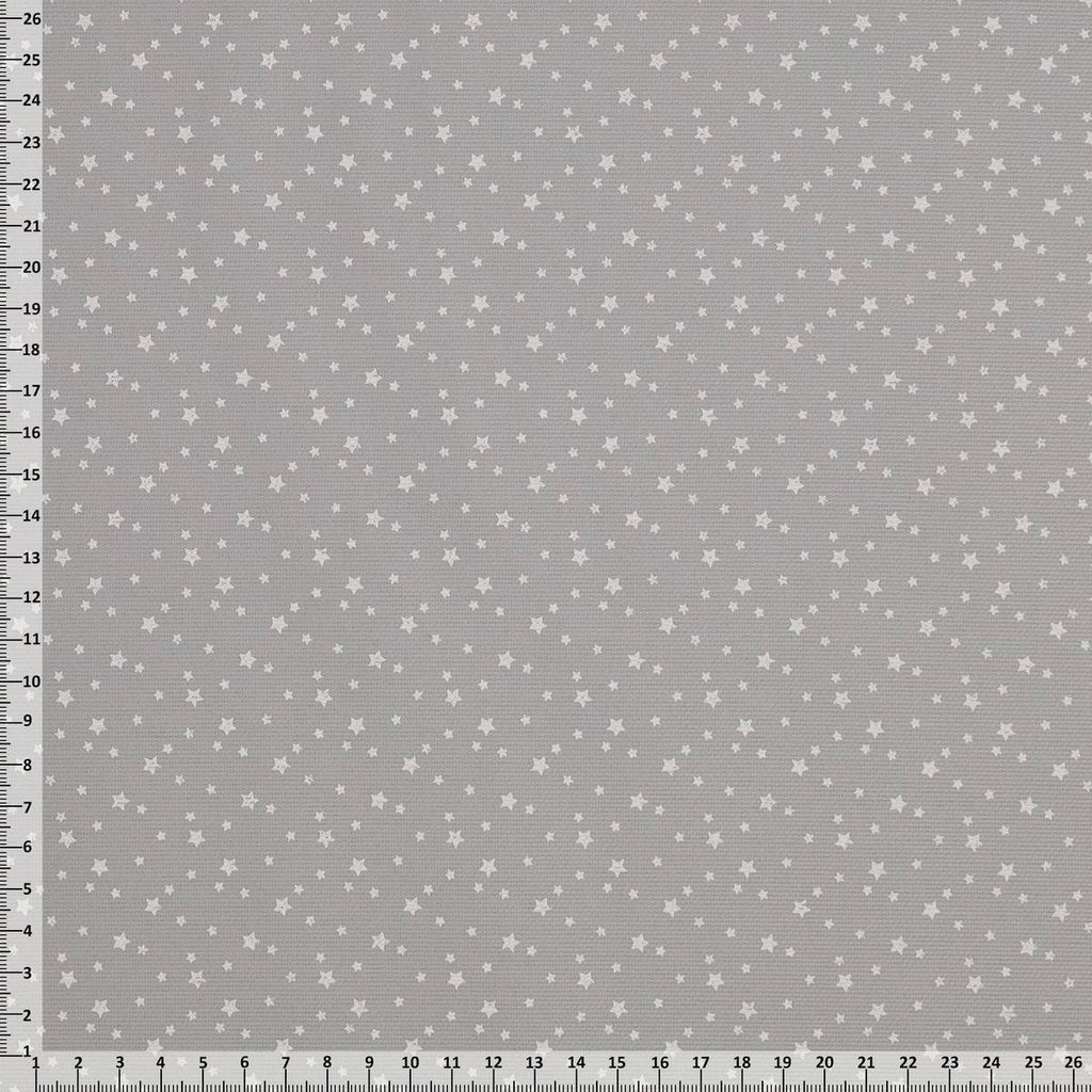 Piquet Cotone Stelle Sparse Rosa Celeste Grigio