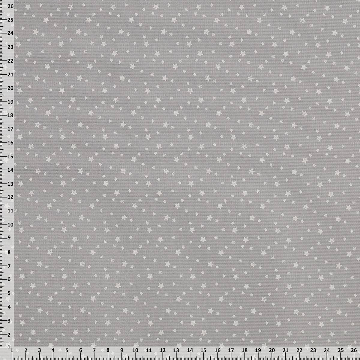 Piquet Cotone Stelle Sparse Rosa Celeste Grigio