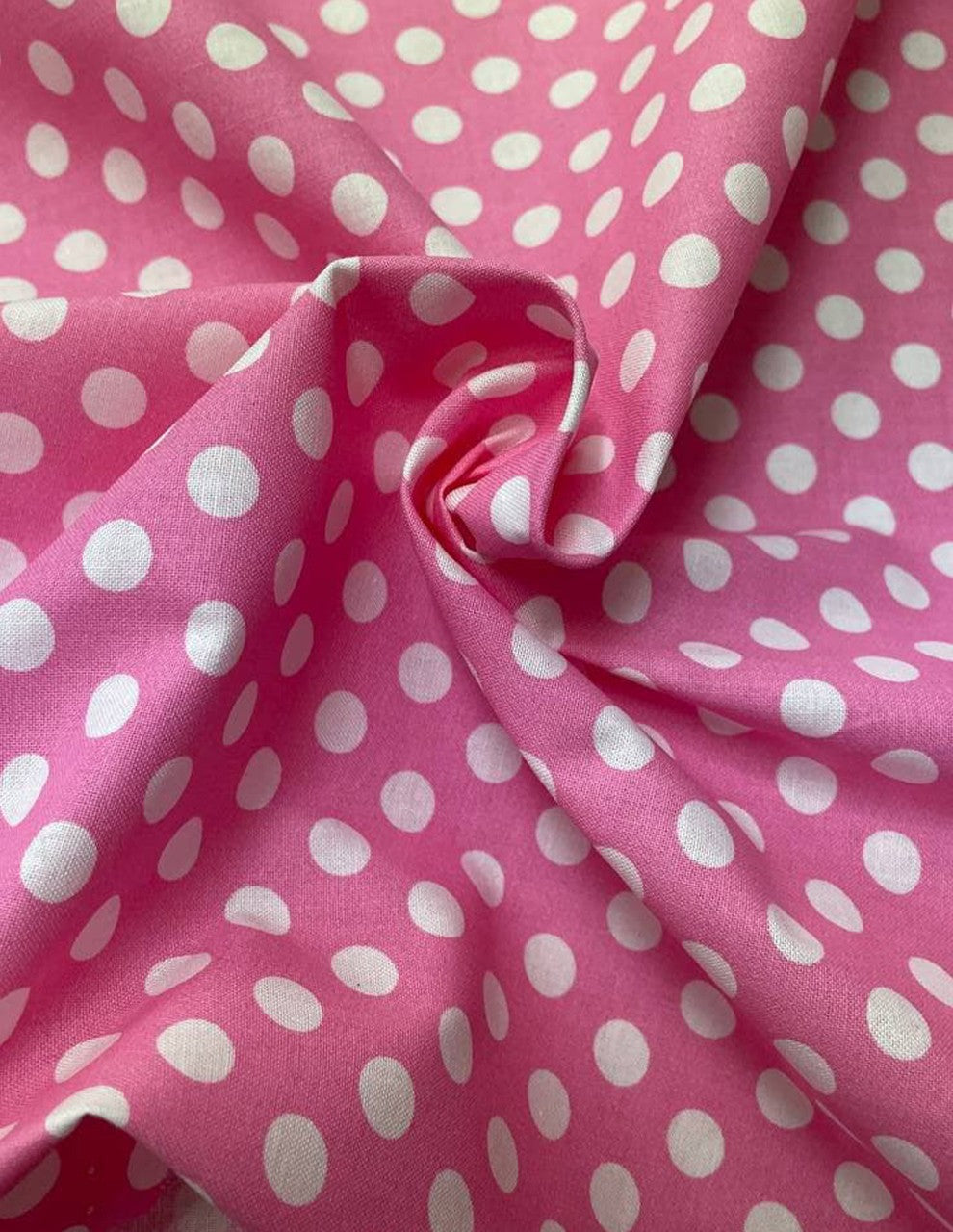 Tessuto Cotone Pois Vari Colori 150H