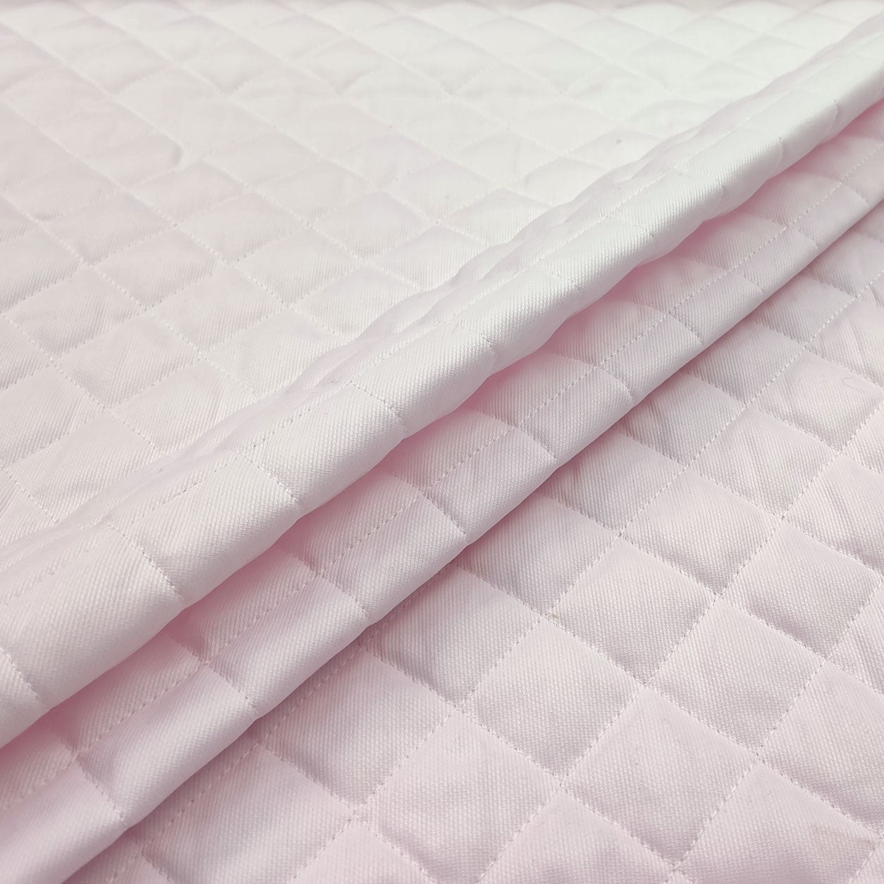 Piquet Trapuntato Rosa Doubleface Rombi STOCK