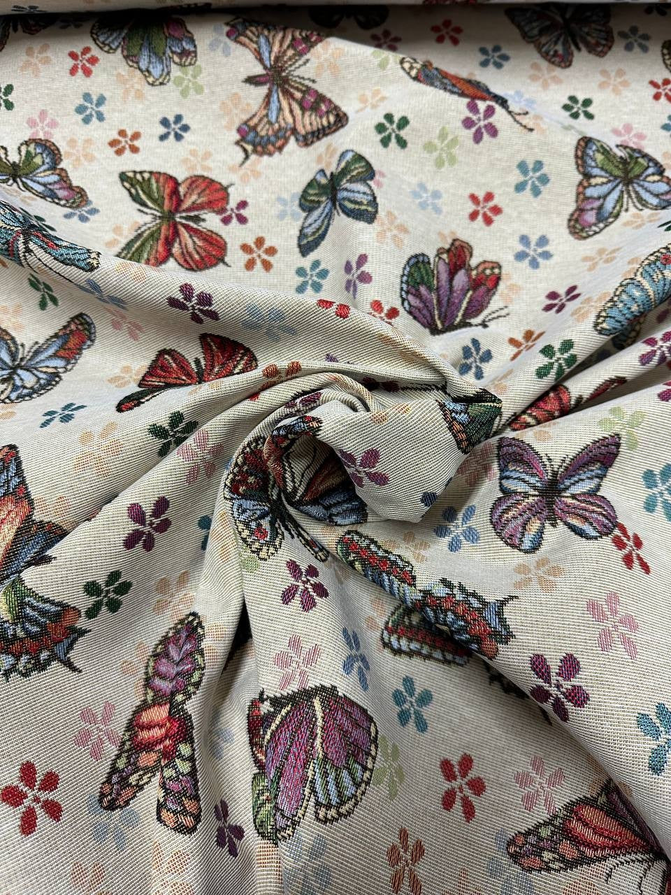 Gobelin Geometrico Farfalle Star Flowers
