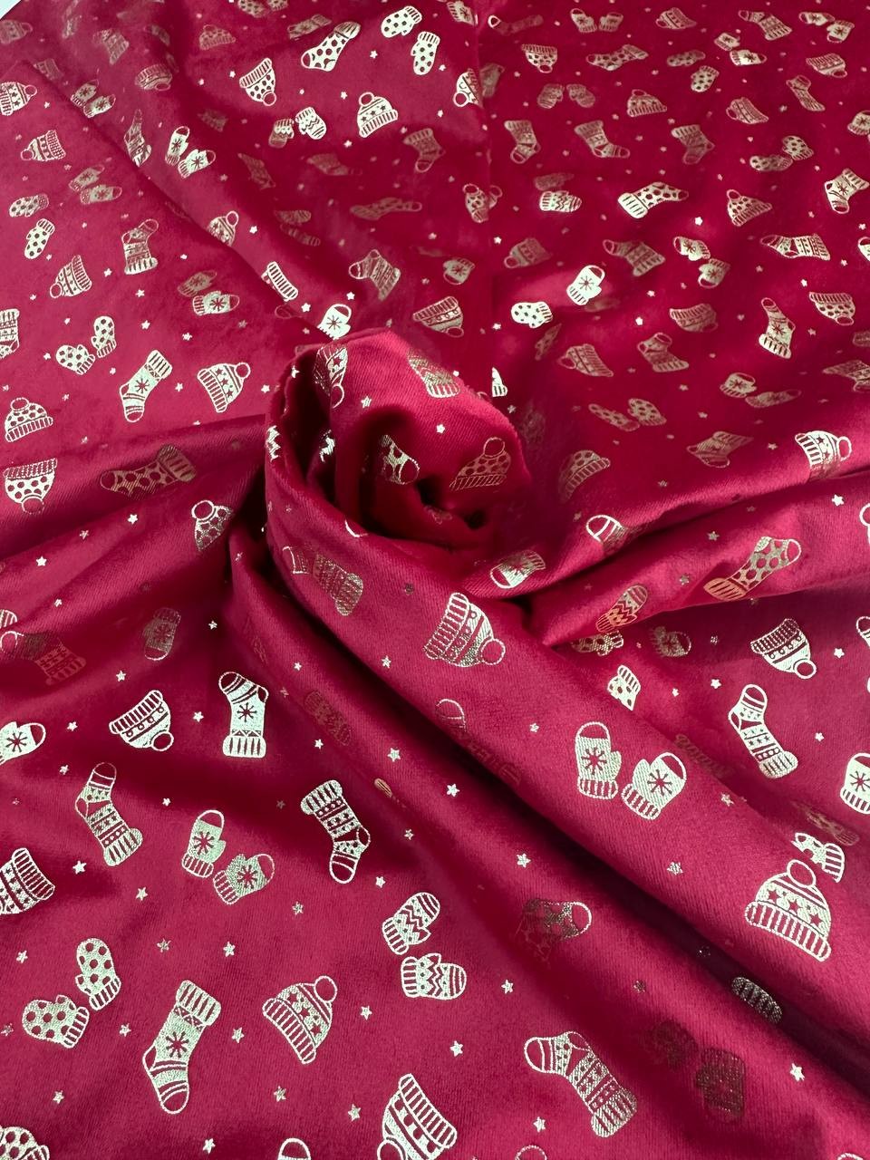 Velluto Glitter Bordeaux Christmas 23