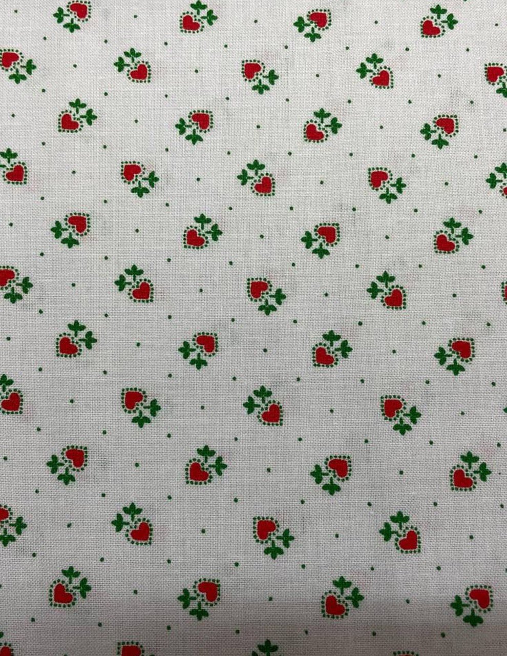 Tessuto Cotone Cuori Cuoricini 150H