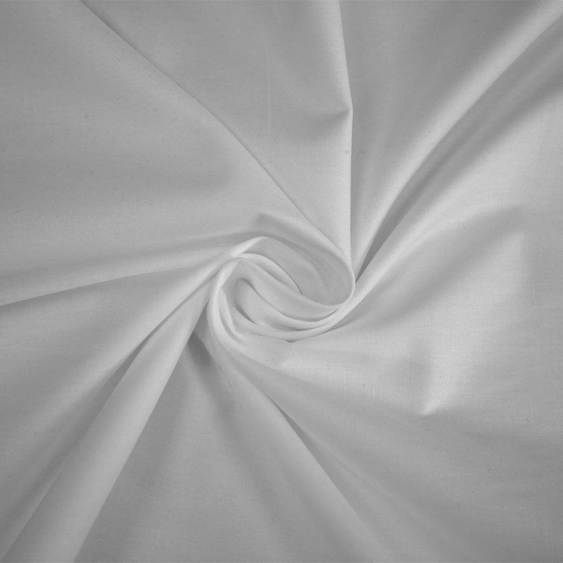 Scampolo Cotone Tinta Unita Bianco
