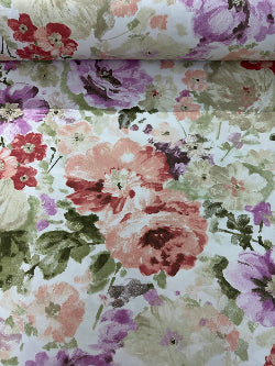 Rasatello Cotone Floreale Primavera Abstract SOTTOPREZZO