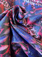 Ecopelle Pitonata Red - WorldTessuti