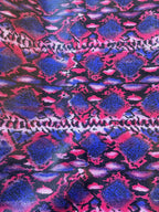 Ecopelle Pitonata Red - WorldTessuti