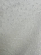 Cotone Panamino Cuore Glitter Argento - WorldTessuti