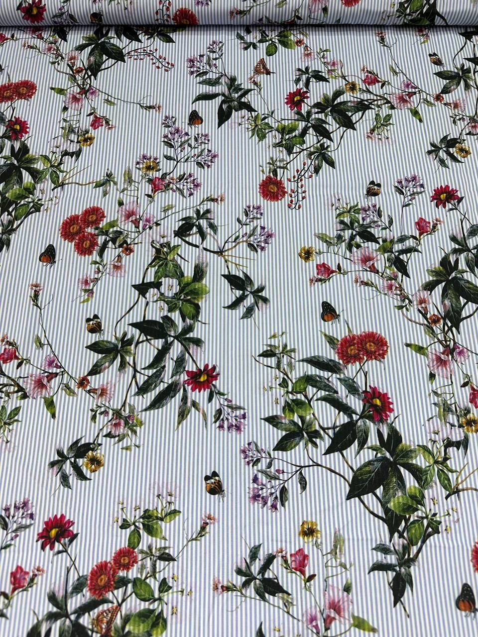 Scampolo 1,00x1,40 Popeline Cotone Floreal classic
