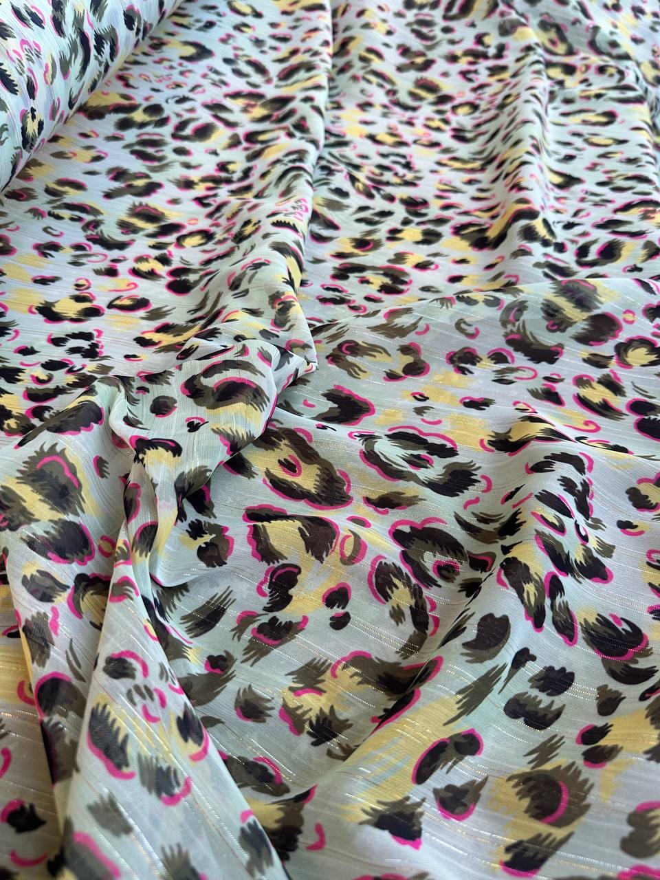 Chiffon Maculato Multicolor Glitter
