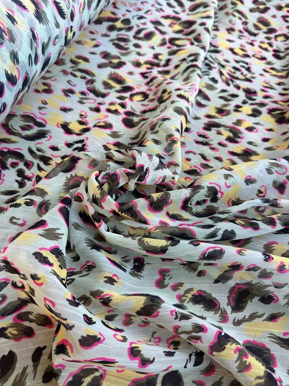 Chiffon Maculato Multicolor Glitter