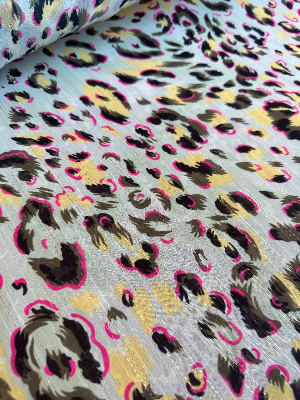 Chiffon Maculato Multicolor Glitter