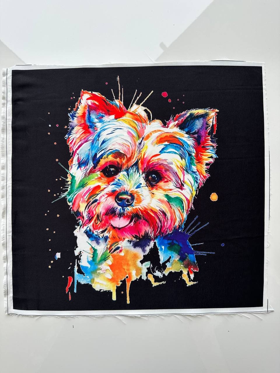 PANNELLO CAGNOLINO ABSTRACT BLACK