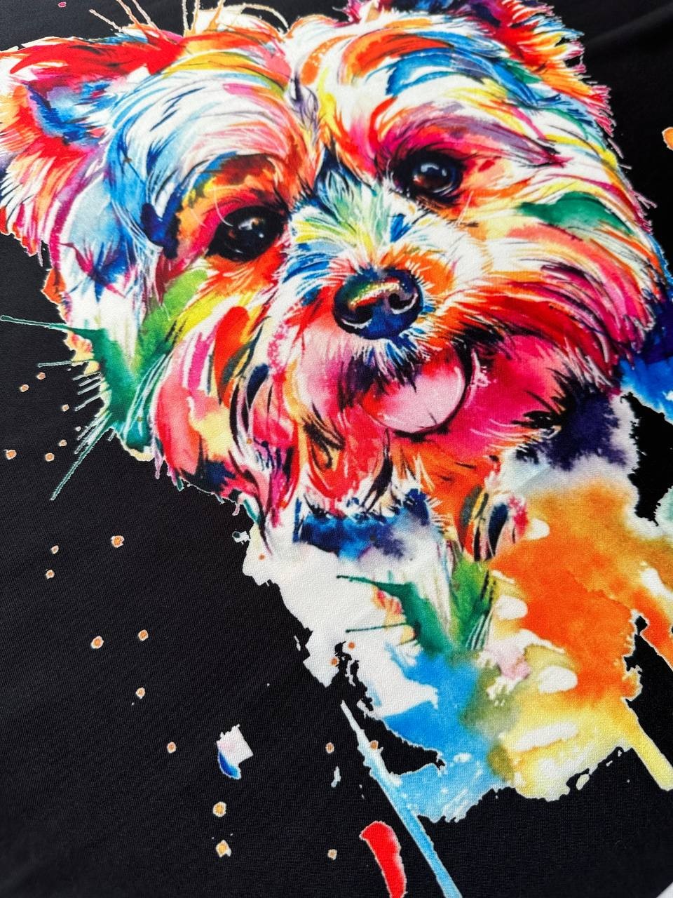 PANNELLO CAGNOLINO ABSTRACT BLACK