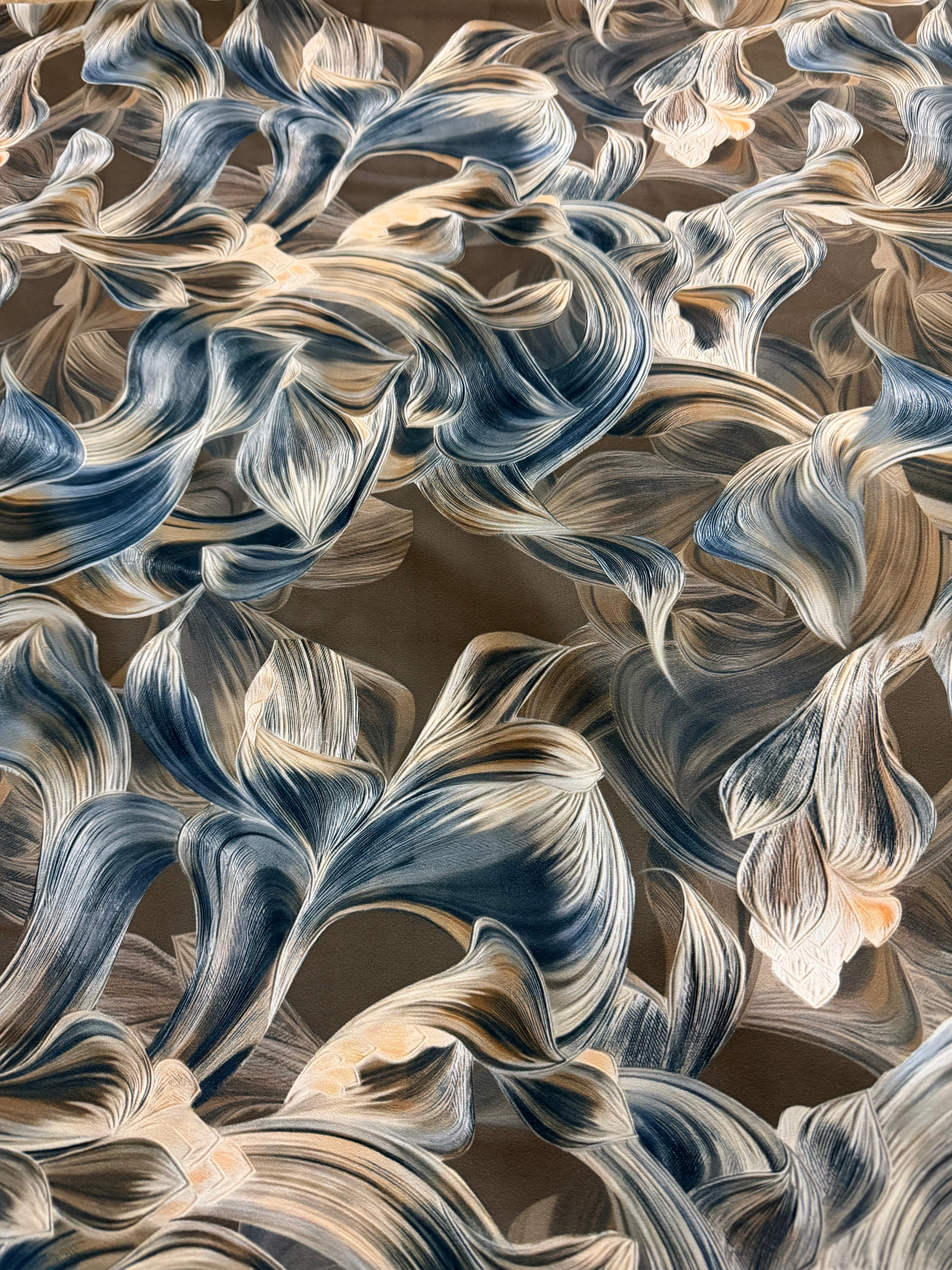 Tessuto Satin Floreale Incanto