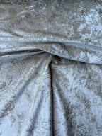 Damascato Jacquard Barocco Velluto Operato Panna Doppia Altezza