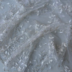 Pizzo Cerimonia foglia bianco seta Formidable