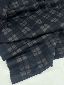 Tessuto Punto Milano Tartan Tamigi Doppia Faccia