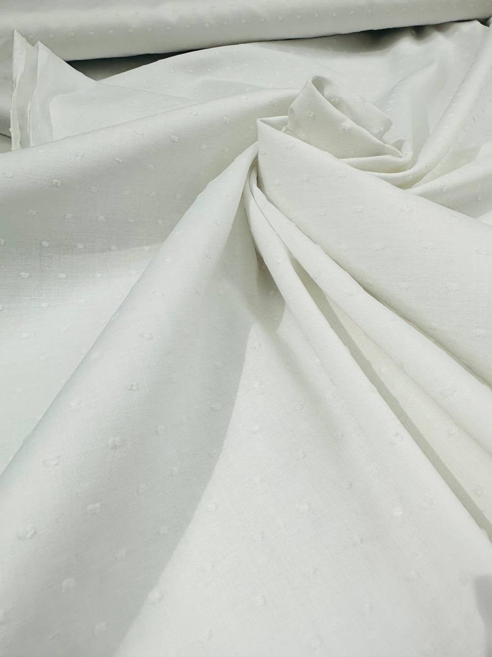 Plumetis Cotone Bianco