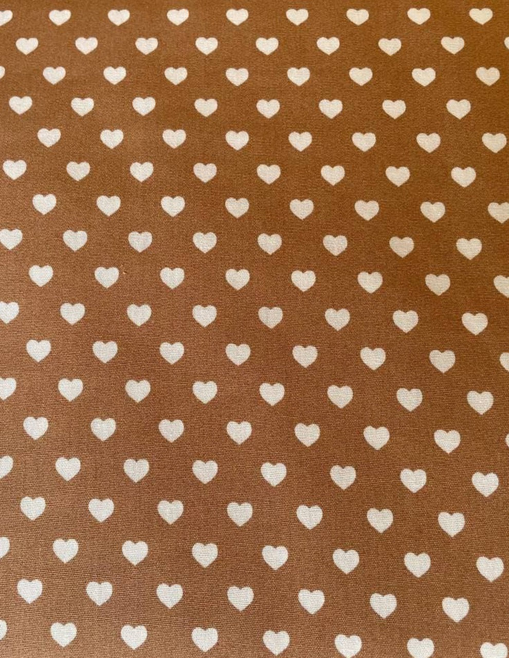 Tessuto Cotone Cuori Cuoricini Beige 150H