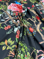 Satin Sicily Art Paris 3,00x1,50 Black - WorldTessuti