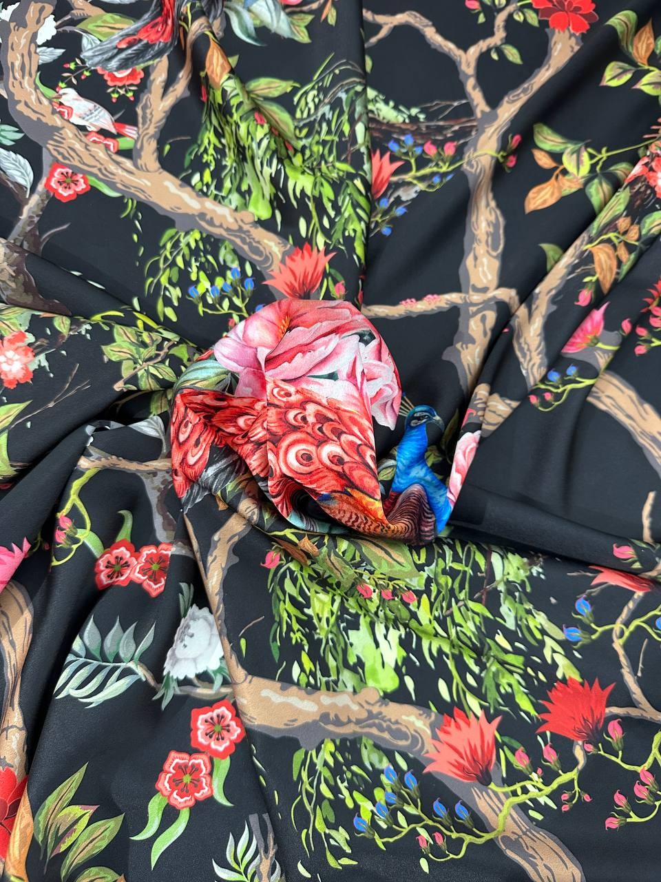 Satin Sicily Art Paris 3,00x1,50 Black