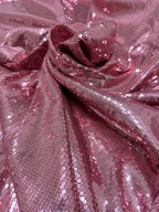 Pailettes Rosa Antico Elastiche - WorldTessuti