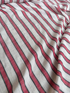 Misto Lino Cotone Riga Rossa - WorldTessuti