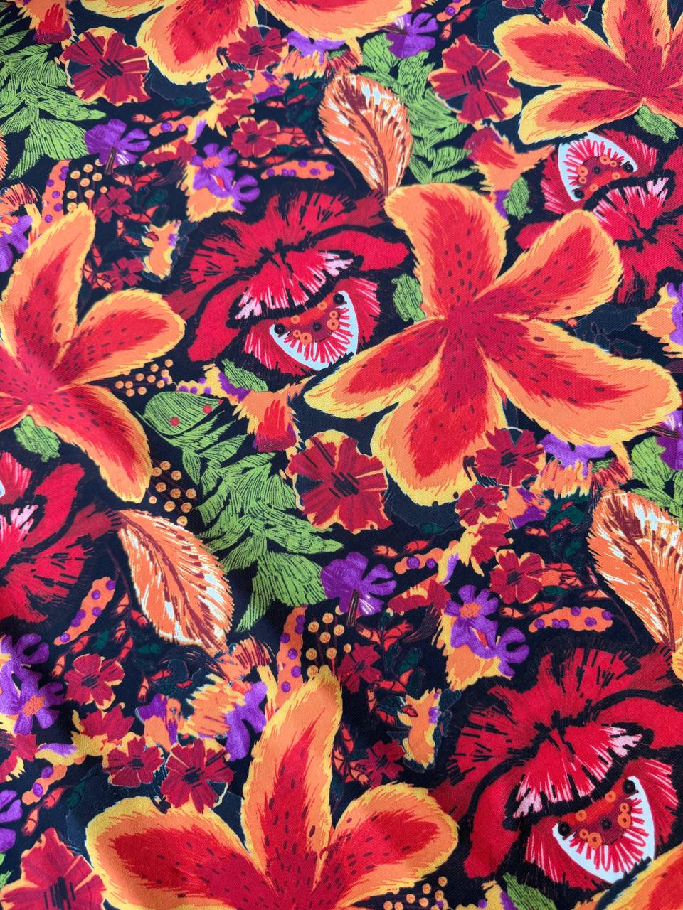 Jersey Maglina Floreale Esotica