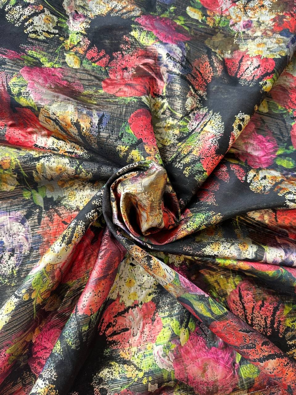 Scampolo BROCCATO MAGNIFIQUE LUREX FLOREAL 3,00X1,50