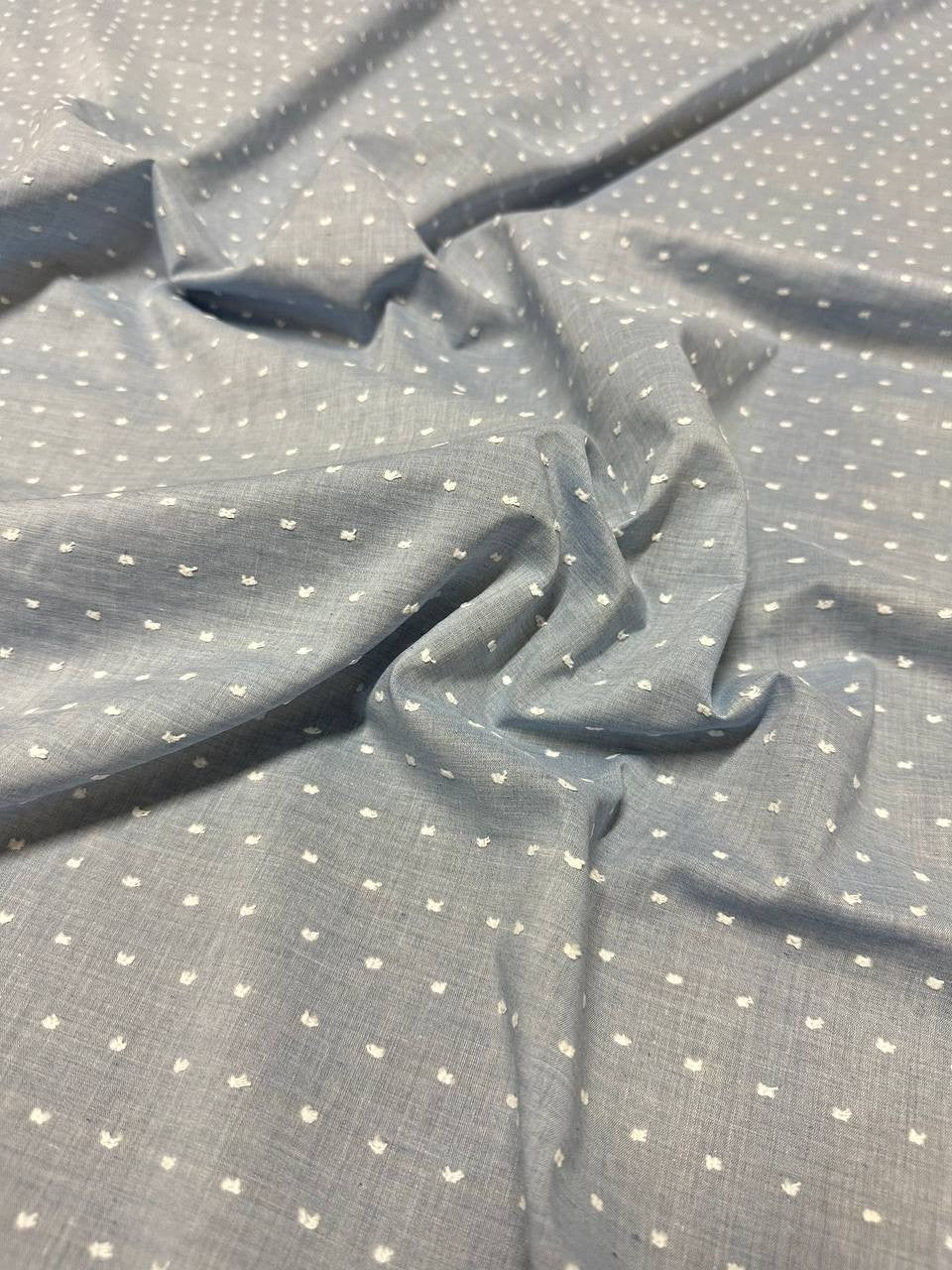 Plumetis Tipo Jeans Cotone