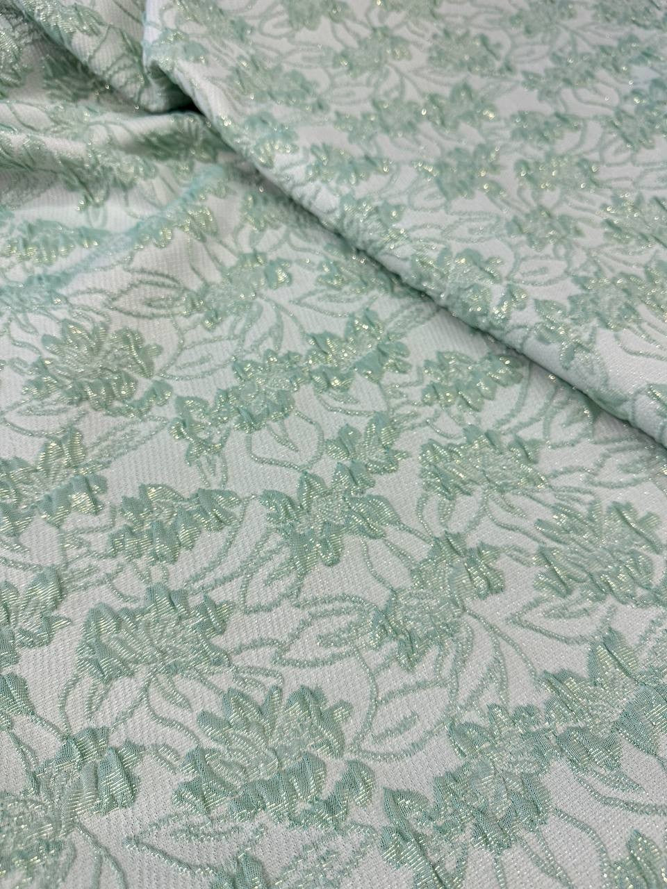 Broccato Floreale Oro Rosso