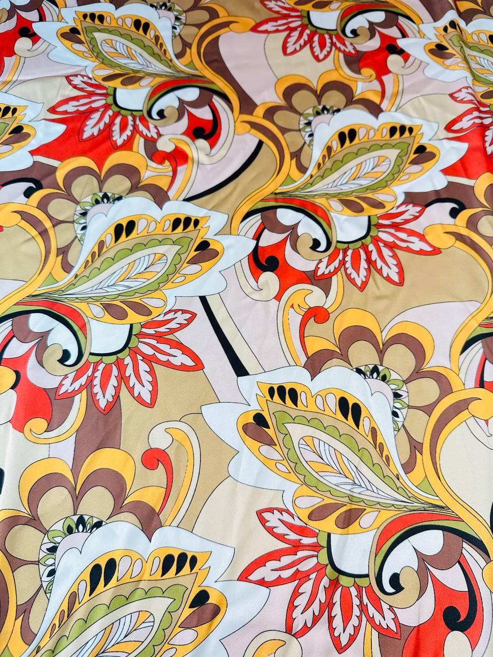 Satin Persian Abstract  3,00x1,50 Arancione