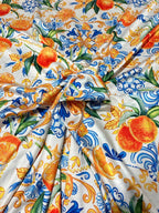 Satin Agrumi - WorldTessuti